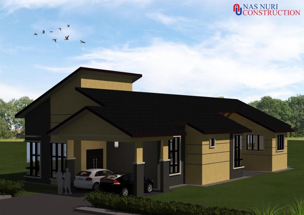 Desain Rumah Tanah Memanjang