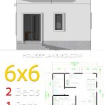Desain Rumah 6×6 1 Kamar
