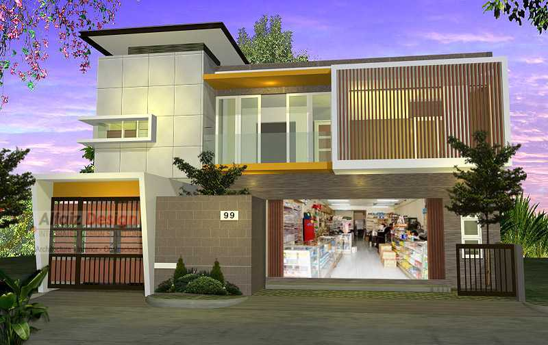 Desain Rumah Dengan Toko