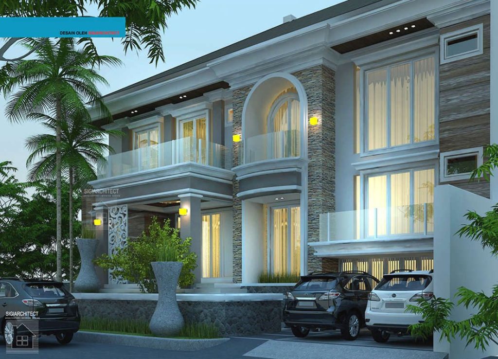 Contoh Desain Rumah Mewah 2 Lantai