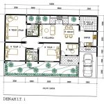 Desain Rumah 8×9 3 Kamar Tidur