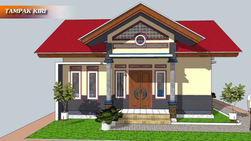 Desain Rumah Ukuran 8×9 3 Kamar Tidur