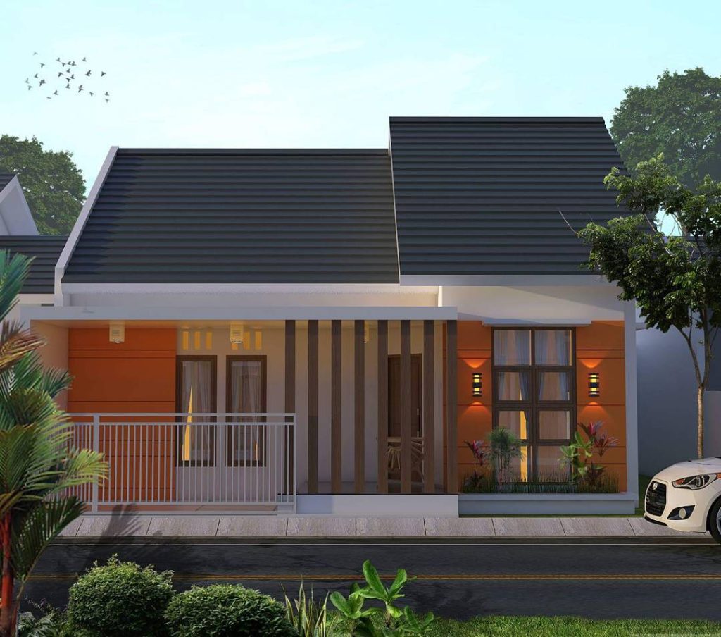Desain Rumah Depan 1 Lantai Belakang 2 Lantai