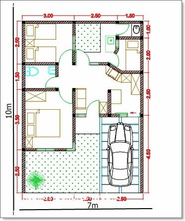 Desain Rumah 7×6 Meter Desain Rumah 7×6 Meter
