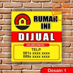 Desain Spanduk Rumah Dijual