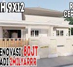 Desain Rumah Ukuran 9×12 3 Kamar