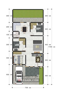 Desain Rumah Ukuran 7×10