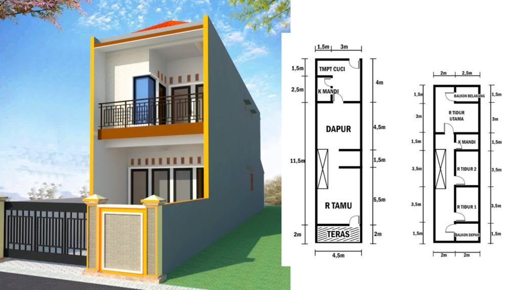 Desain Rumah Di Jalan Sempit