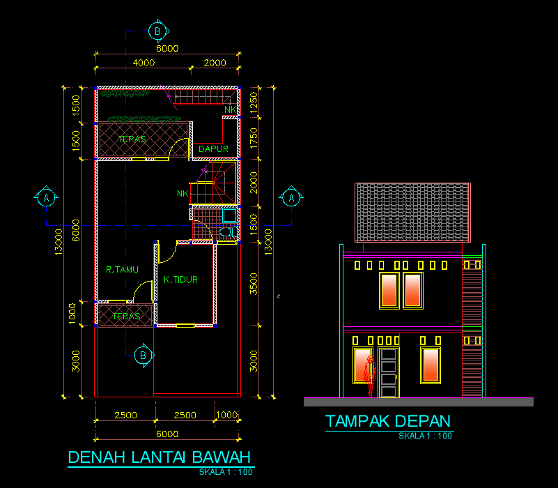 Desain Rumah Autocad