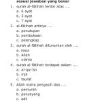 Soal Agama Kelas 1