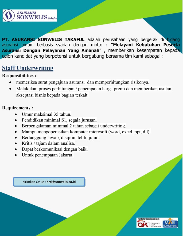 Pt Asuransi Sonwelis Takaful