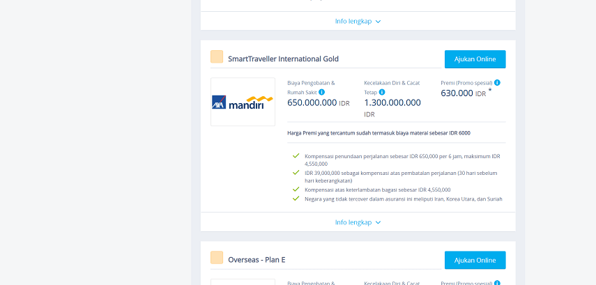 Axa Asuransi Perjalanan