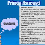 Sebutkan Prinsip Usaha Asuransi