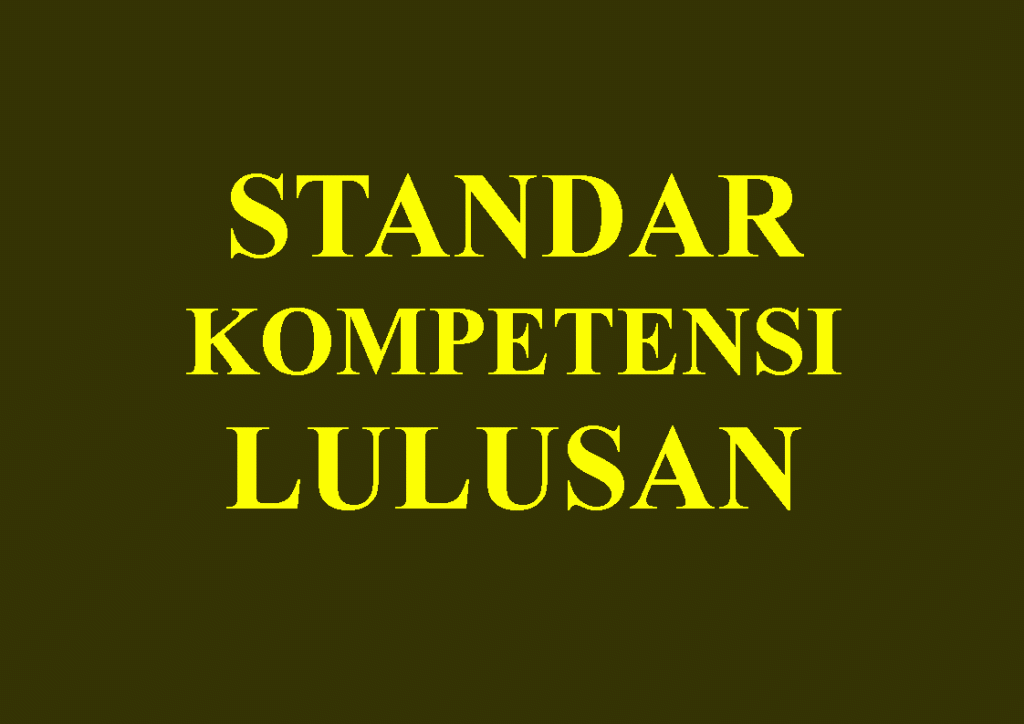 Standar Kompetensi Lulusan Paud