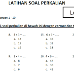 Soal Perkalian Kelas 5