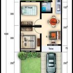 Desain Rumah 6×10 Memanjang