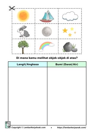 Lembar Kerja Paud Tema Alam Semesta Lembar Kerja Paud Tema Alam Semesta