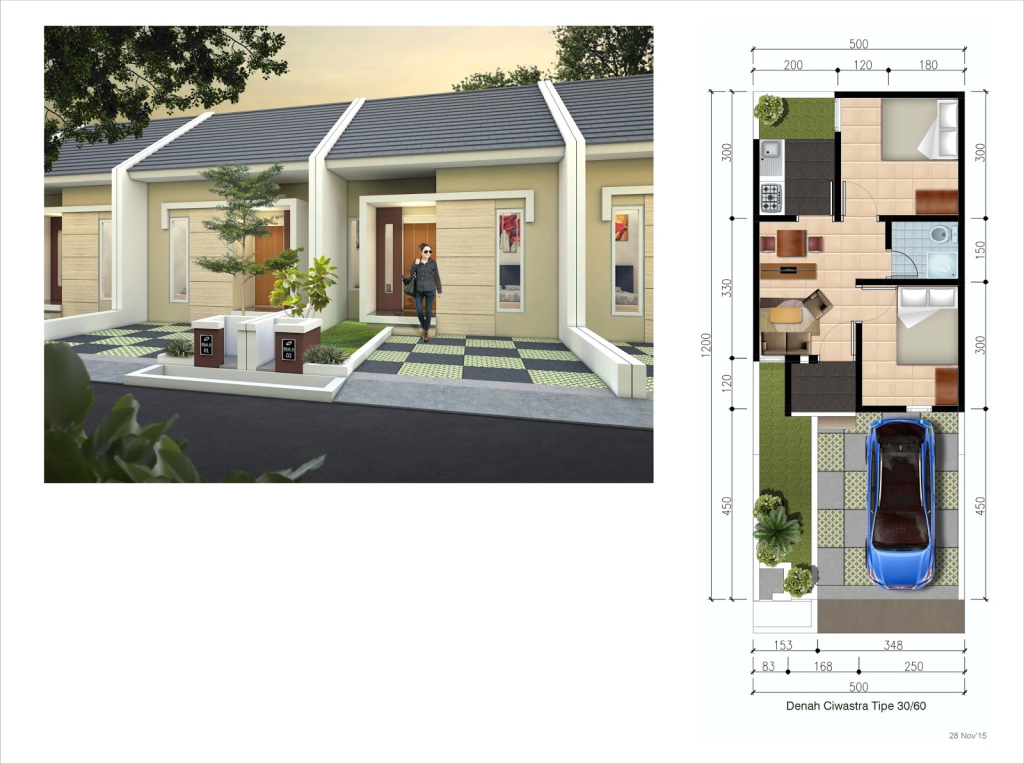 Desain Rumah Subsidi Type 22 60 Desain Rumah Subsidi Type 22 60