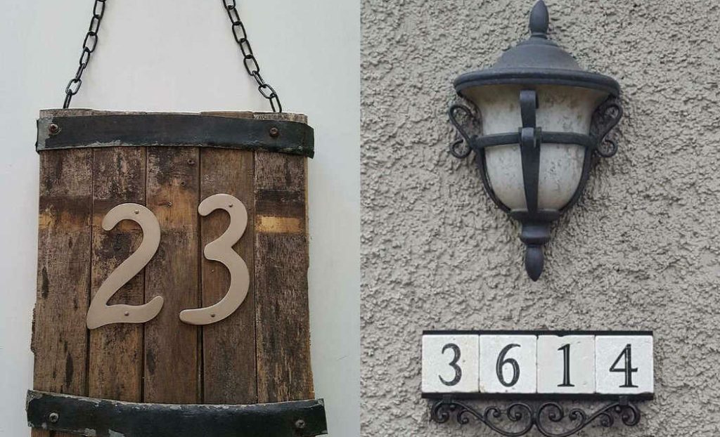 Desain Nomor Rumah Unik