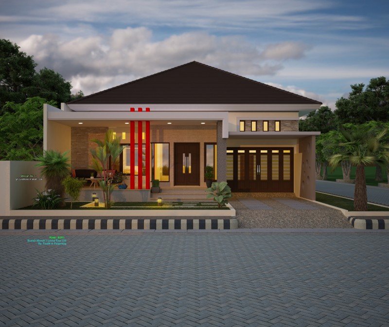 Desain Rumah Muka 7 Meter