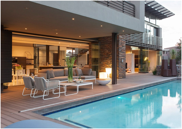 Desain Rumah Mewah 3 Lantai Dengan Kolam Renang