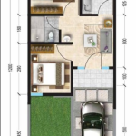 Desain Rumah 5×12 Satu Lantai