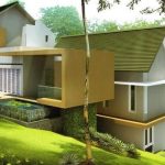 Desain Rumah Tanah Miring Ke Depan