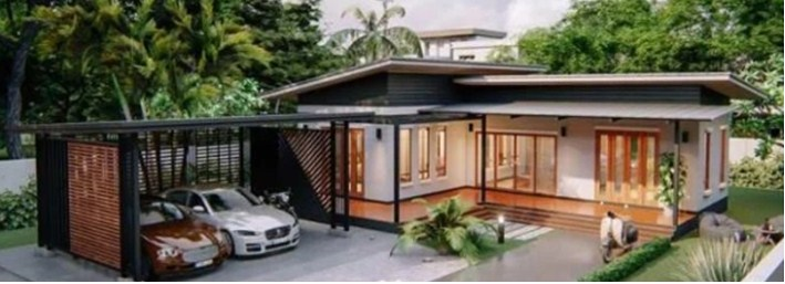 Desain Rumah Leter L 2 Kamar