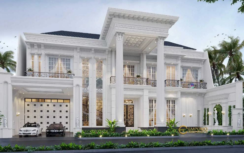 Desain Rumah Mewah 1 Lantai 4 Kamar Tidur