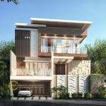 Desain Fasad Rumah 2 Lantai Modern Tropis