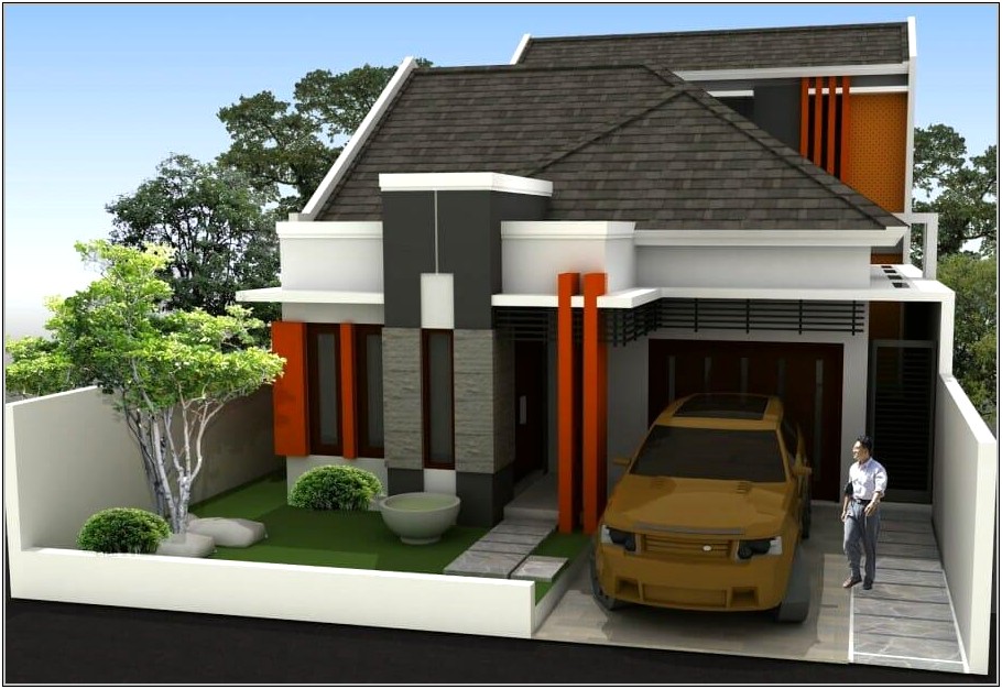 Desain Rumah Pintu Samping