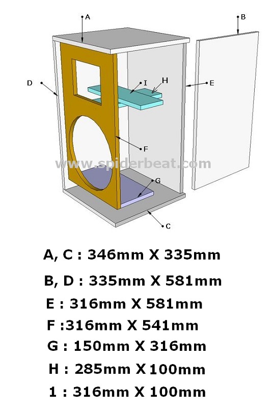 Ukuran Box Speaker 12 Inch Subwoofer Double Ukuran Box Speaker 12 Inch Subwoofer Double