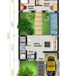 Desain Rumah Dengan Taman Di Tengah