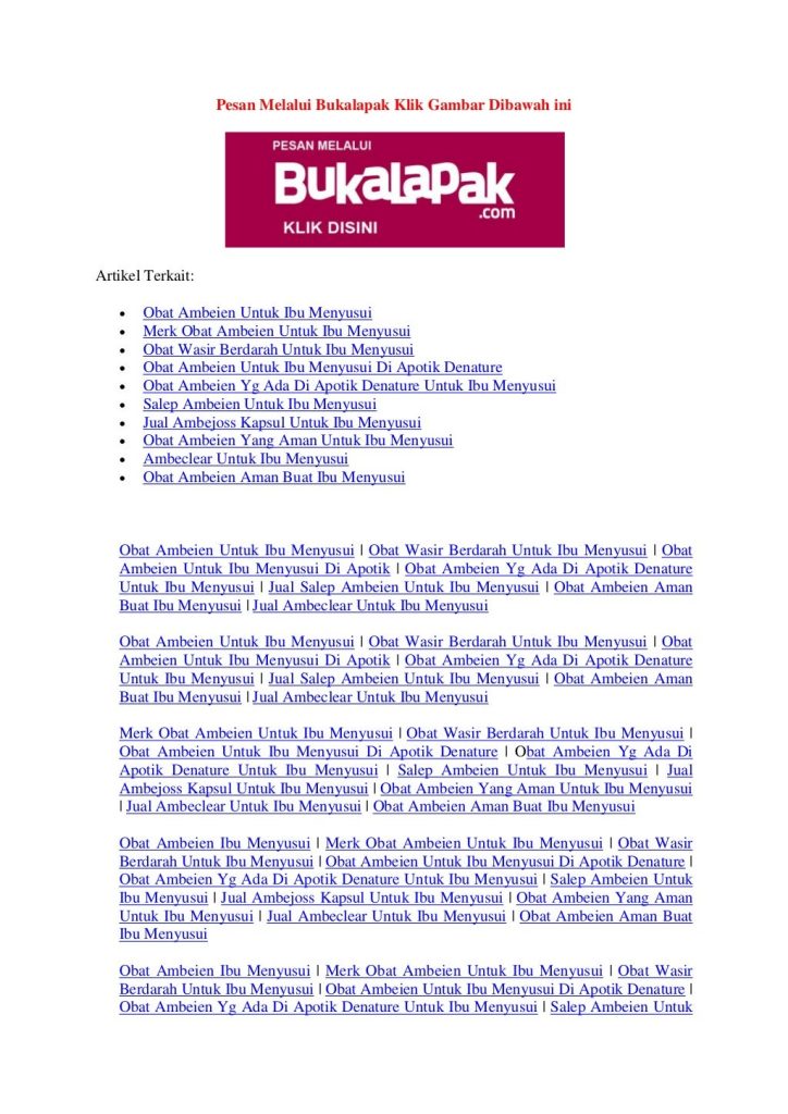 Obat Wasir Untuk Ibu Menyusui