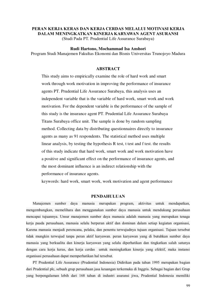 Motivasi Asuransi Prudential