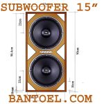 Model Box Speaker 15 Inch Lapangan