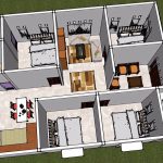 Desain Rumah 9×12 4 Kamar Tidur