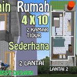 Desain Rumah Ukuran 4×10 Meter 1 Lantai