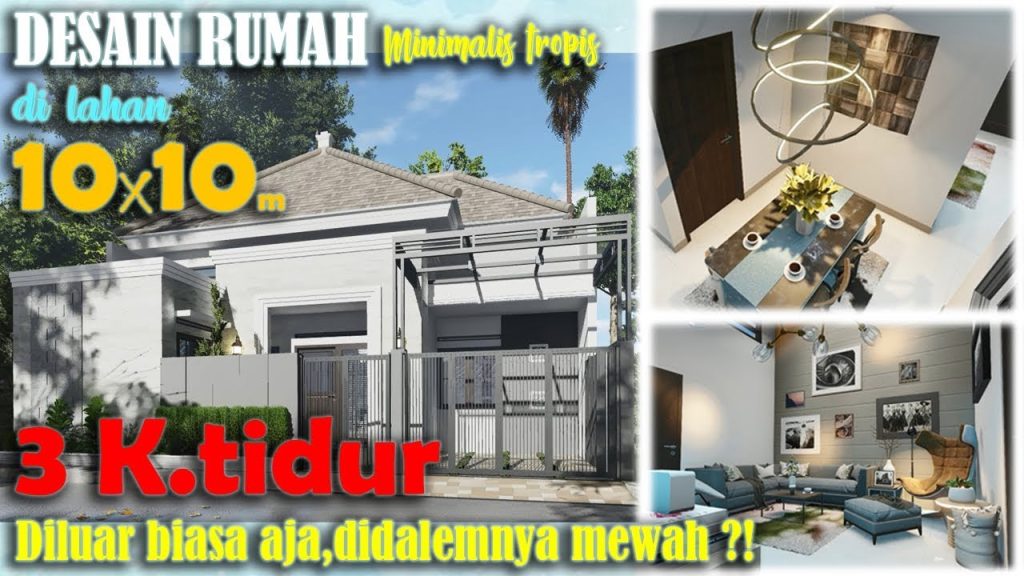 Desain Rumah 10×10 3 Kamar