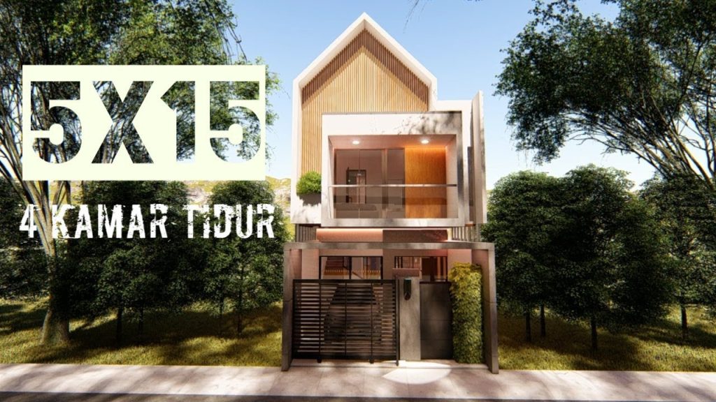 Desain Rumah 5×15 Meter 2 Lantai
