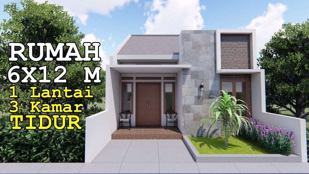 Desain Rumah 6×12 4 Kamar Tidur