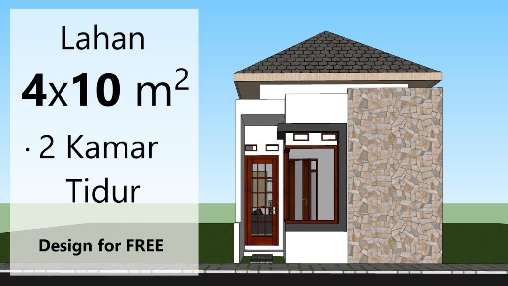 Desain Rumah 4×10 2 Lantai