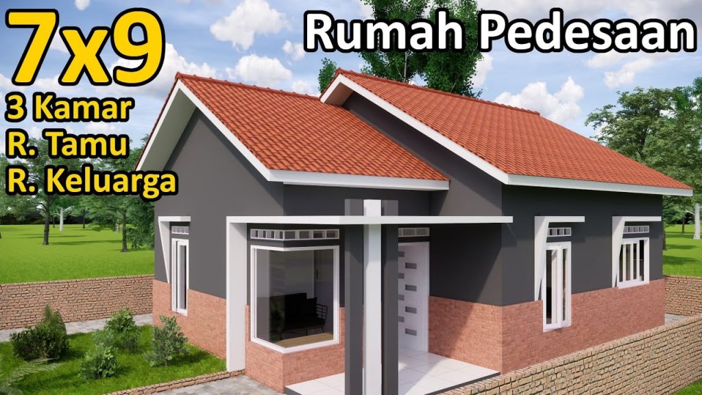 Desain Rumah 7×9 2 Kamar