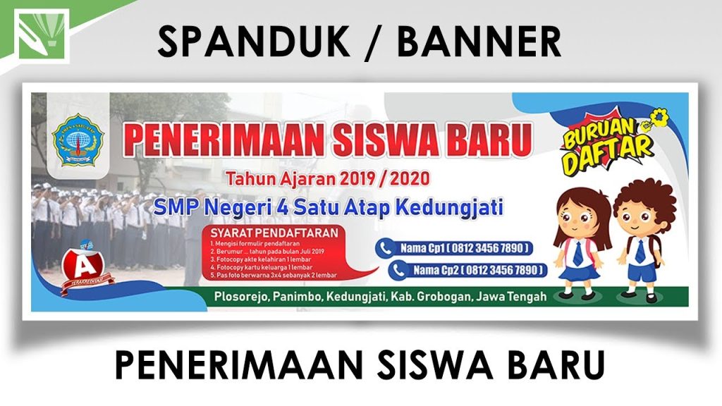 Spanduk Penerimaan Siswa Baru Paud