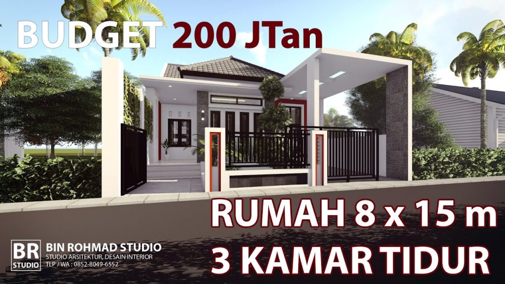 Desain Rumah Ukuran 8×15