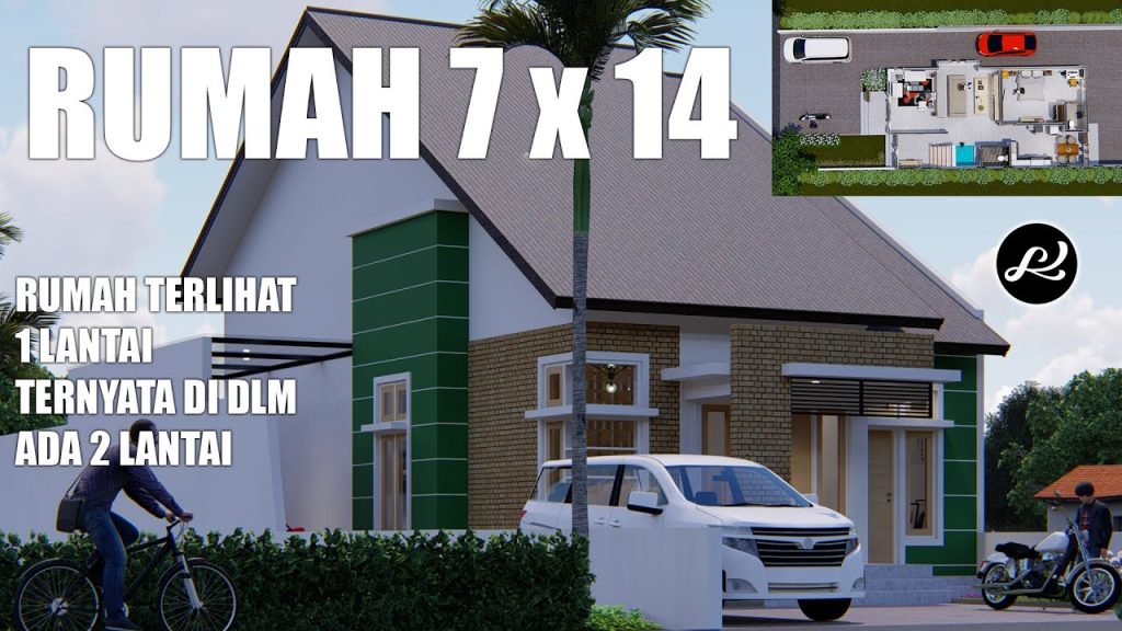Desain Rumah 7×14 1 Lantai