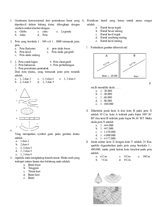 Soal Geografi Kelas 10 Semester 1