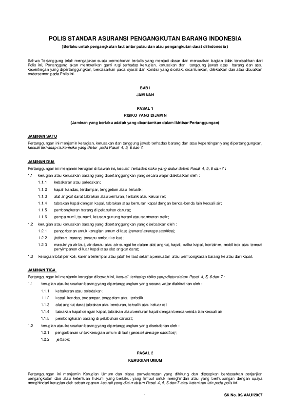 Polis Asuransi Ekspor