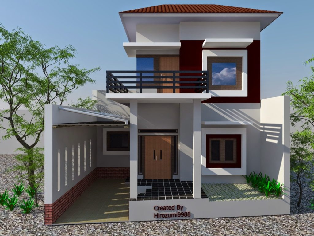 Desain Rumah 2 Lantai Sederhana Dan Biaya 100 Juta
