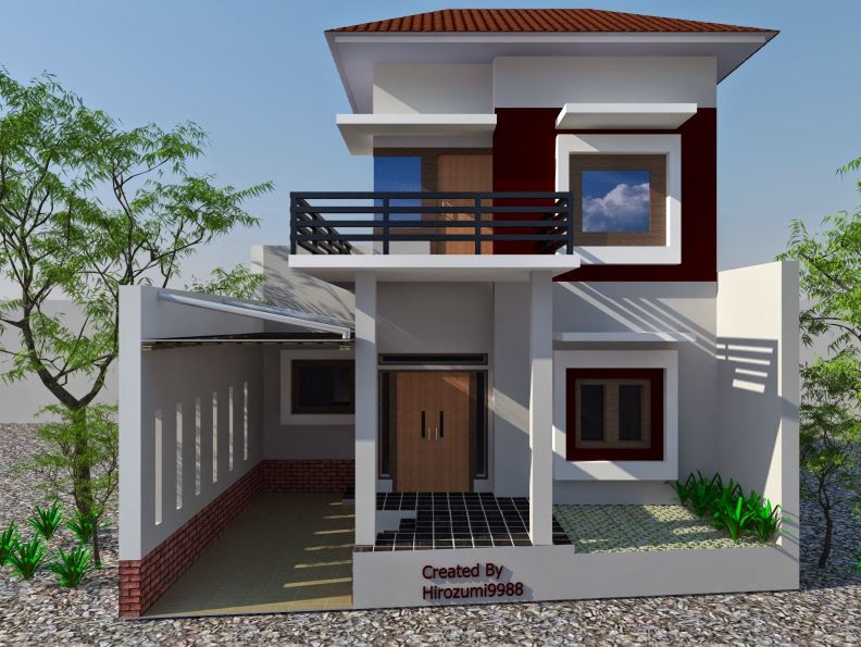 Desain Rumah Dak Setengah